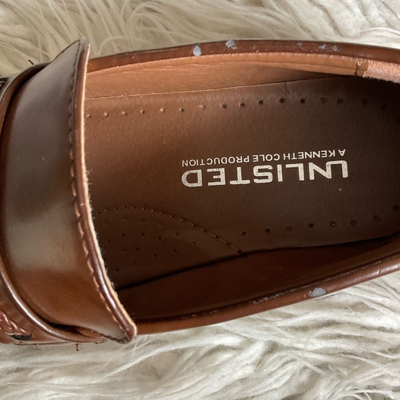 Kenneth Cole Mens Unlisted Full Grown Brown Leather Slip-On Loafers EUC Size 7.5 main image 7
